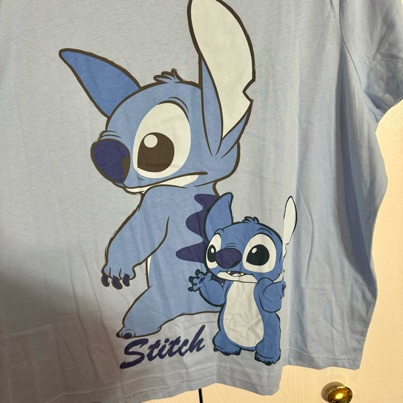 NWT. Disney Primark Stitch blue shortsleeved tee. Sizes: 2X, XL - Picture 4 of 12
